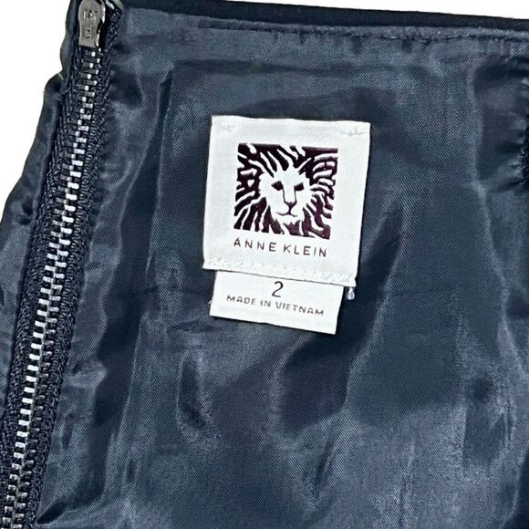 Anne Klein Black Suit Skirt Size 2 - Picture 12 of 14